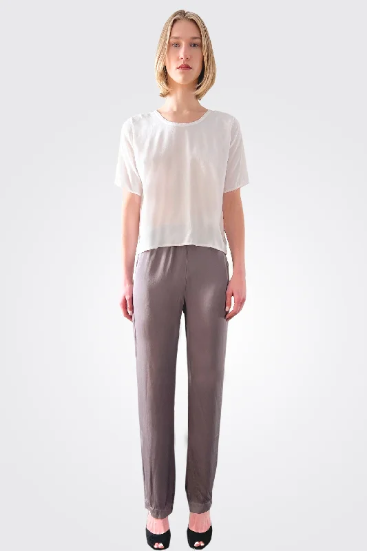 Silk Tapered Trousers - Visione