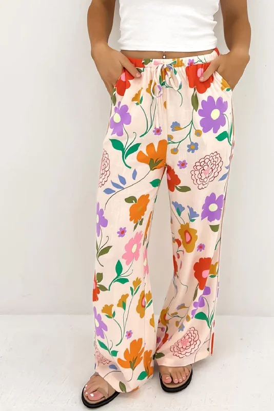 Floral Printed Loose Pants