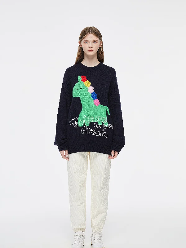 Unicorn Dreams' Cashmere Crewneck