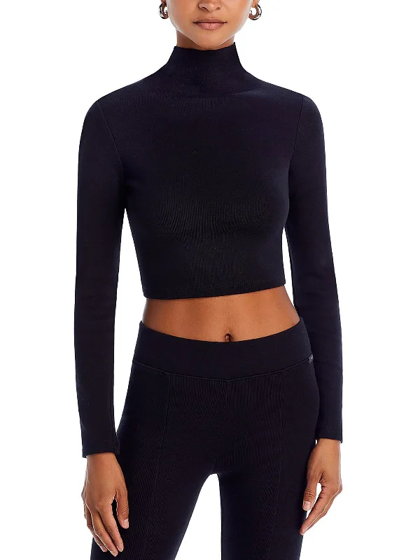 Womens Ribbed Knit Turtleneck Sweater