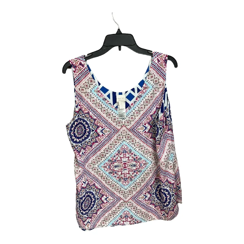 Multi-colored Top Sleeveless Chicos, Size L