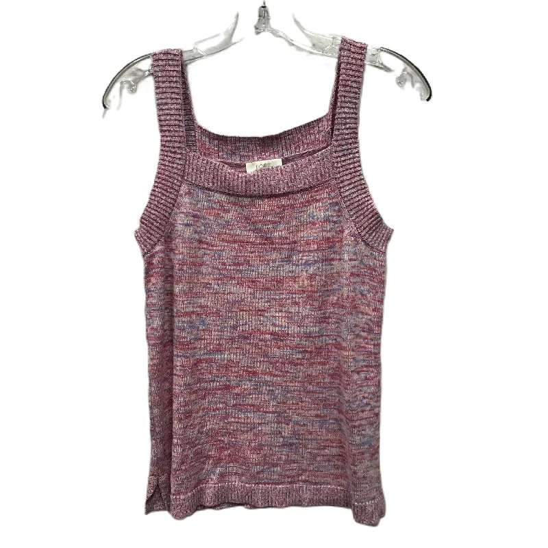 Pink & Purple Top Sleeveless By Loft, Size: M