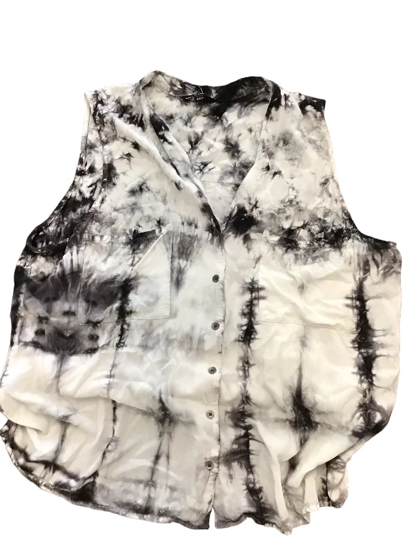 Tie Dye Print Top Sleeveless Rock And Republic, Size Xxl