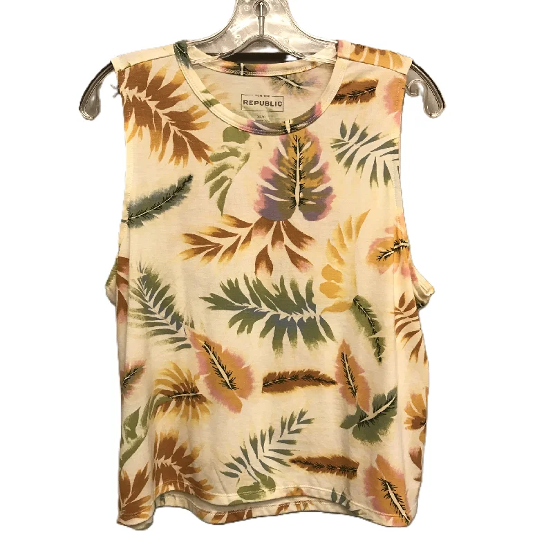 Tropical Top Sleeveless By For The Republic, Size: Xl