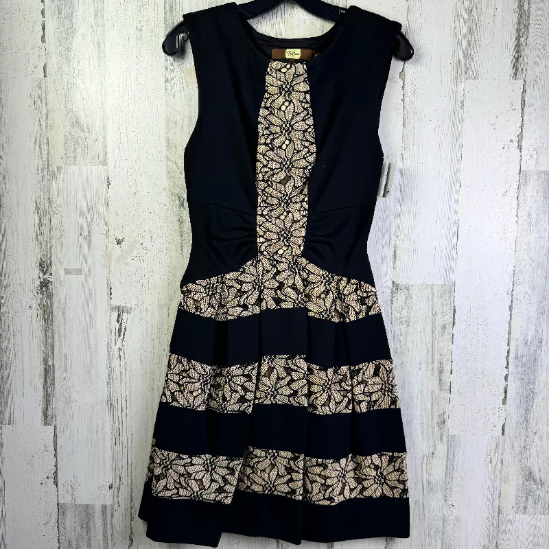 Black & Cream Dress Party Short Eva Franco, Size S