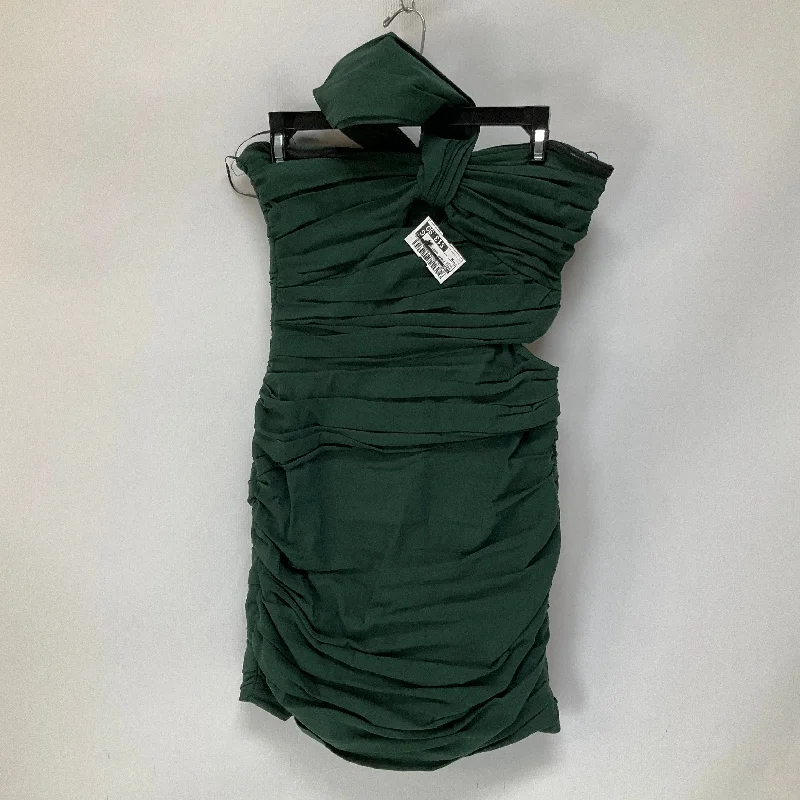 Green Dress Party Short Zara, Size M