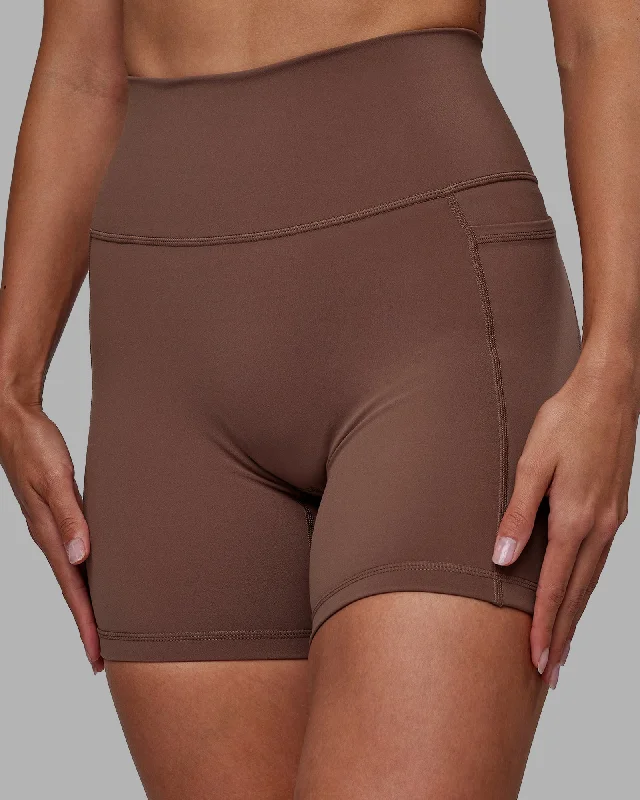 Fusion Mid-Length Shorts with Pockets - Dull Rust