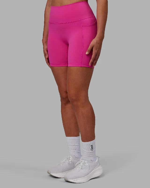 Fusion Mid-Length Shorts with Pockets - Fuchsia Pink