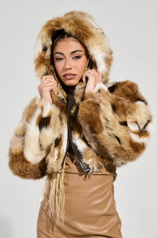 FENNEC FAUX FUR BOMBER