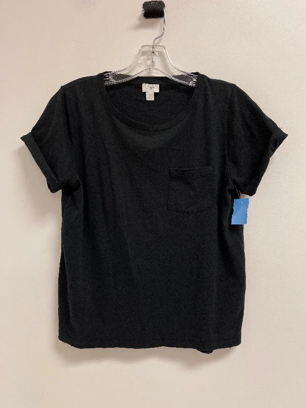 Top Short Sleeve By J. Crew In Black, Size: S