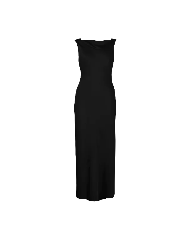 FIREBIRD COWL GOWN BLACK