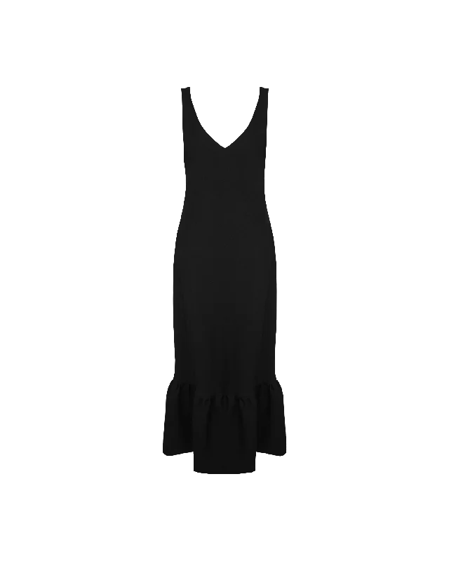 ROBIN PUFF DRESS BLACK