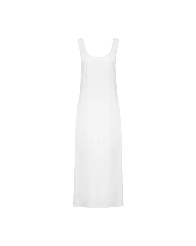 SIMONA SLIP DRESS WHITE