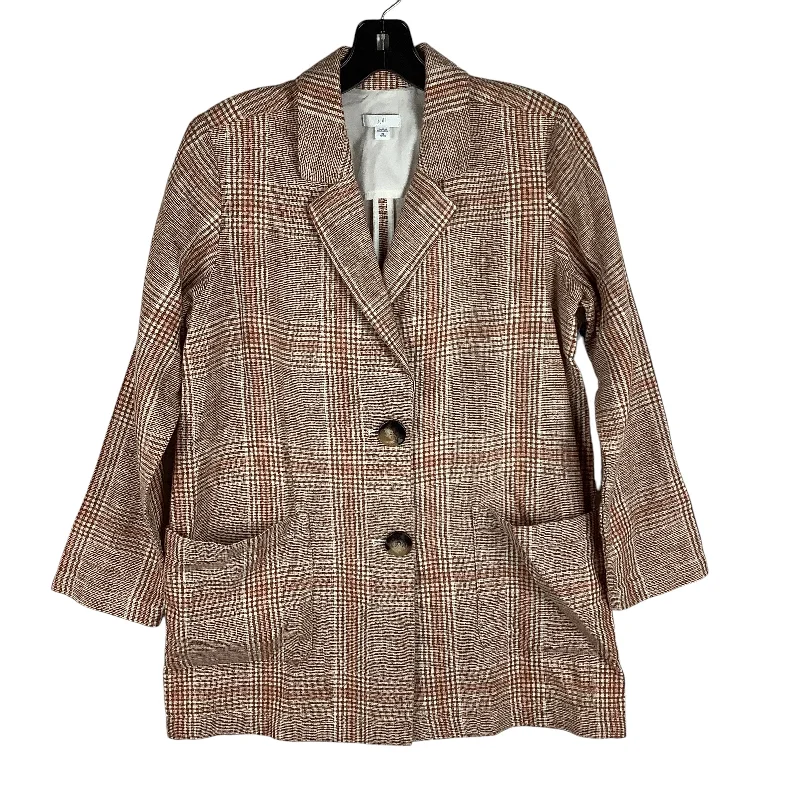 Blazer By J. Jill In Plaid Pattern, Size: Xs petite